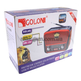 Радиоприёмник торговой марки Golon, модель: RX-455S. Имеет стильный ретро дизайн. . фото 4