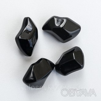 Камінці декоративні FIRE GLASS - кристал чорні KratkiДекоративні скляні камені с. . фото 1