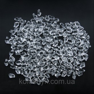 Декоративна галька FIRE GLASS - прозорий кристал KratkiДекоративні скляні камені. . фото 3
