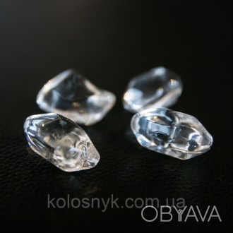 Декоративна галька FIRE GLASS - прозорий кристал KratkiДекоративні скляні камені. . фото 1