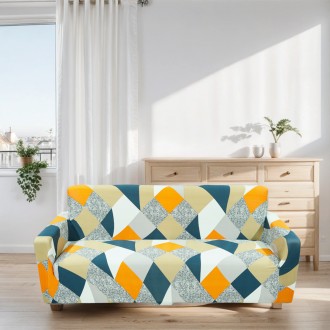 
Чехол для дивана изготовлен из высококачественного трикотажного материала.Трико. . фото 2