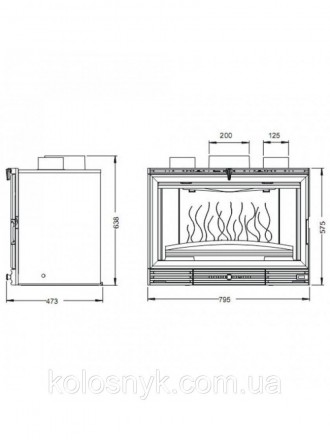  Чугунная каминная топка Invicta 800 Vision Totale Turbo производится по техноло. . фото 3