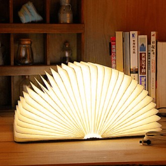 Настільна лампа - книга - Foldable Book Lamp Внесіть магію в своє життя за допом. . фото 2