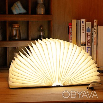 Настільна лампа - книга - Foldable Book Lamp Внесіть магію в своє життя за допом. . фото 1