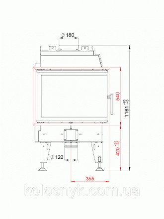  Каминная топка BeF Home Feel 8 CL/CP - это воздушная каминная топка с боковым с. . фото 3