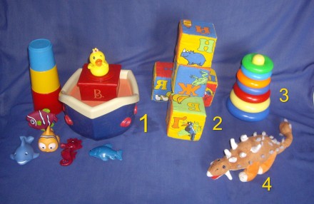1) Корабель – іграшка для купання з аксесуарами- резинові та пластикові іг. . фото 2