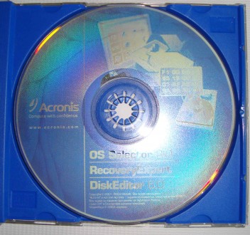 CD disk for PC Компьютерный диск Acronis 2002. . фото 4