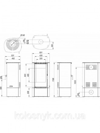 Современный дизайн печи DEFRO HOME DEA из серии DEFRO Home, с компактными размер. . фото 3