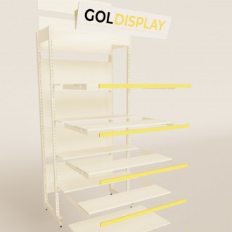 
Торговый стеллаж усиленный, белый 900
 Производит компания Goldisplay, усиленны. . фото 3