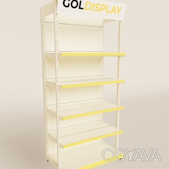 
Торговый стеллаж усиленный, белый 900
 Производит компания Goldisplay, усиленны. . фото 1