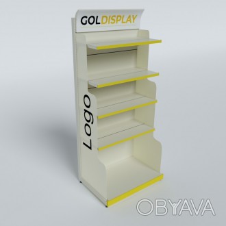 
Торговый стеллаж с боковинами, белый 900
 Компания Goldisplay специализируется . . фото 1