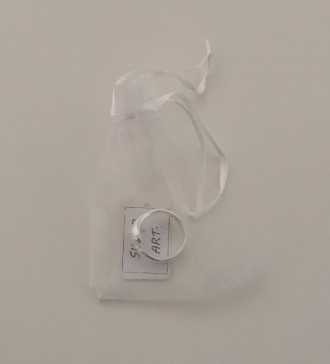 Регулируемое кольцо из стерлингового серебра 925 пробы с родиевым покрытием Капл. . фото 6