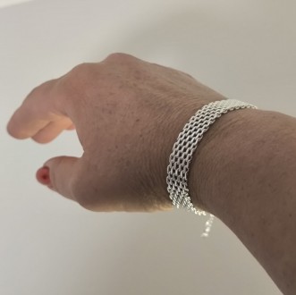 Жіночий браслет зі стерлінгового срібла 925 проби з родієвим покриттям.
Вага 5,2. . фото 4