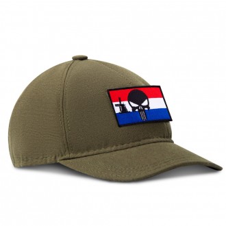 Шеврон "Флаг Нідерландів (з шинряком) + Череп Карателя" — унікальне поєднання на. . фото 5