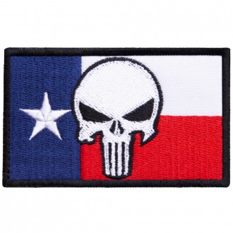 Шеврон на липучке "Флаг Техаса" – уникальная нашивка в виде символики американск. . фото 9