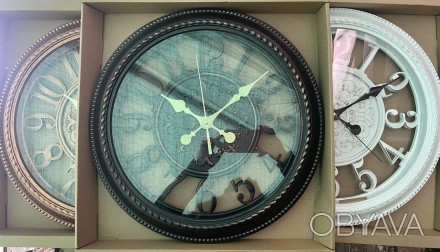 
Часы настенные "Круглые" 2757 40см
Характеристики:
	цвета: белый, коричневый (б. . фото 1