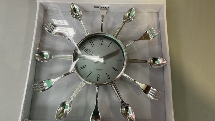 Часы настенные Quartz "Вилки-ложки" 1002 большие. Одесса. фото 1 Часы настенные Quartz "Вилки-ложки" 1002 большие. Одесса. фото 1