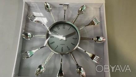 Настінні годинники Quartz "Вилки-ложки" 1002 великі
Характеристики :
Країна : Ки. . фото 1