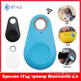 Брелок трекер Bluetooth Anti lost кулон наглядач itag синій для дитини тварин ав. . фото 1