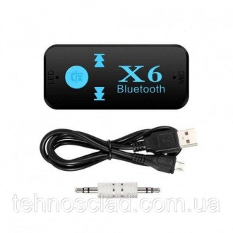 Бездротовий адаптер Bluetooth BT-X6 audio adapter в машину передавач AUX для муз. . фото 10