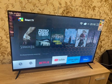 Абсолютно новый SMART TV телевизор Milano с 43 дюймовым экраном Full HD качества. . фото 2