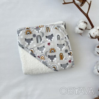 Полотенце-уголок удобно в использовании для новорожденных малышей и деток постар. . фото 1