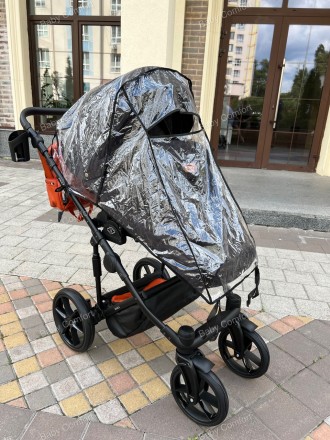 Дождевик универсальный на детскую коляску защитит от дождя малыша и сохранит кол. . фото 3