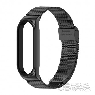 Ремешок для фитнес браслета Xiaomi Mi Band 7 Mesh design - металлический ремешок. . фото 1