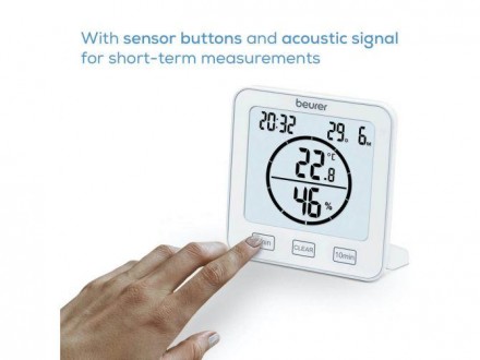 Термогигрометр Beurer HM 22 позволяет контролировать микроклимат в помещении. Те. . фото 5
