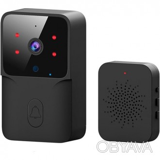 Розумний бездротовий дверний відеодомофон WiFi з нічним баченням Mini Doorbell -. . фото 1