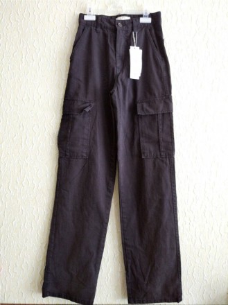 Якісні нові штани джинси карго на худеньких дівчат,р.34, Бангладеш, Stradivarius. . фото 4