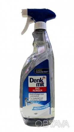 
Спрей для чищення ванни зі свіжим ароматом Denkmit, 1 л - це ефективний засіб, . . фото 1