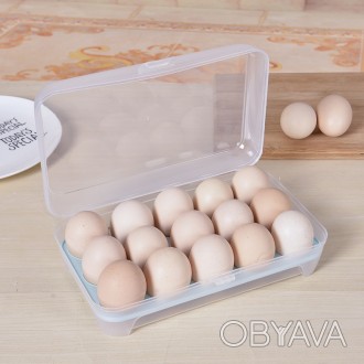 Контейнер-органайзер для хранения яиц Контейнер-органайзер для хранения яиц необ. . фото 1