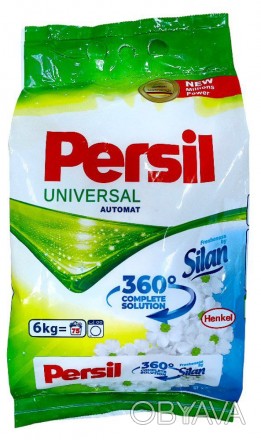 
Порошок для прання Persil Universal + Silan, 6 кг, 75 прань - це високоякісний . . фото 1