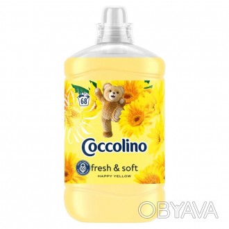 
Ополіскувач для білизни Coccolino Happy Yellow 1,7 л. 68 прань, виробництва Нід. . фото 1