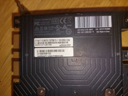 Продам відеокарту NVIDIA GeForce GTX 1080 Ti Founders Edition 11Gb . Стояла в до. . фото 5