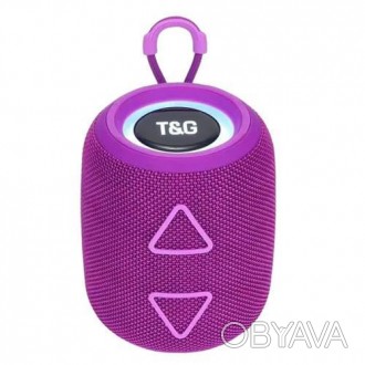Bluetooth-колонка TG655 з RGB-підсвічуваним, speakerphone, радіо, purple. . фото 1