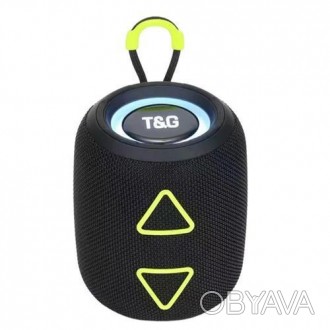 Bluetooth-колонка TG655 з RGB-підсвічувачем, speakerphone, радіо, black. . фото 1