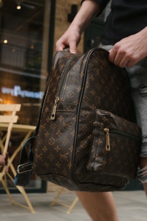 
 
 Городской рюкзак из эко кожи " brown ":
- Размер: 41 см х 29 см х 16 см;
- О. . фото 7