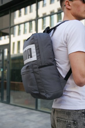 
 
 Рюкзак городской спортивный серый Puma:
- Размер рюкзака 46 см х 30 см х 13 . . фото 7