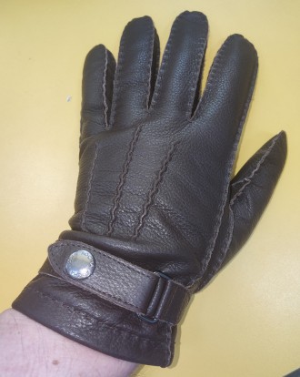 Кожаные перчатки John Rocha designers at Debenhams, на среднюю руку, ширина-11см. . фото 3