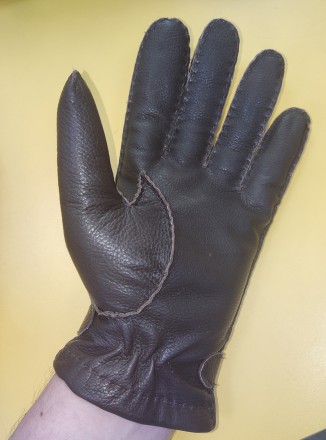 Кожаные перчатки John Rocha designers at Debenhams, на среднюю руку, ширина-11см. . фото 4
