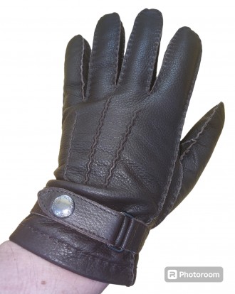 Кожаные перчатки John Rocha designers at Debenhams, на среднюю руку, ширина-11см. . фото 2