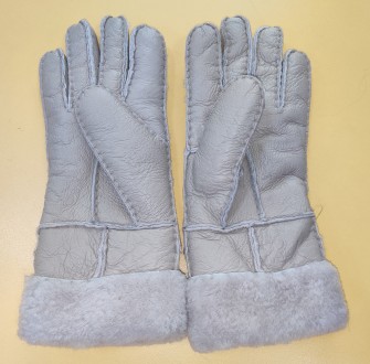 Перчатки UGG Gloves Australia,, с дубленой кожи на меху, ширина-9см, длина-25см,. . фото 5