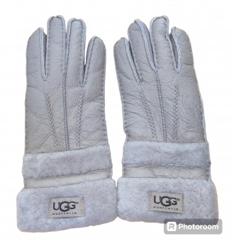 Перчатки UGG Gloves Australia,, с дубленой кожи на меху, ширина-9см, длина-25см,. . фото 2