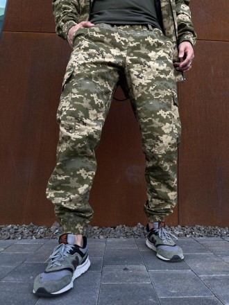 
Легкі штани із міцної тканини військового зразка.- У виробі 4 кишені (2 прорізн. . фото 4