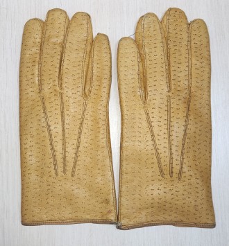 Женские, кожаные перчатки, ширина-8.5см, длина-22см, средний палец-8.5см, флисов. . фото 4