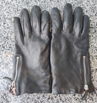 Кожаные перчатки John Lewis, размер-М, ширина-8.5см, длина-22см, средний палец-8. . фото 10