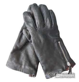 Кожаные перчатки John Lewis, размер-М, ширина-8.5см, длина-22см, средний палец-8. . фото 1