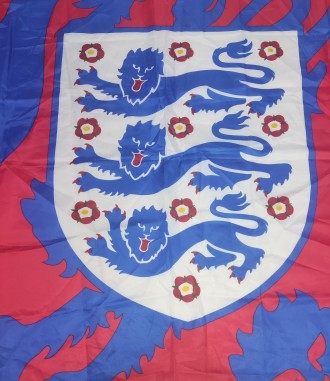 Футбольный флаг England National Team, размер 150х90см, в отличном состоянии. . фото 5
